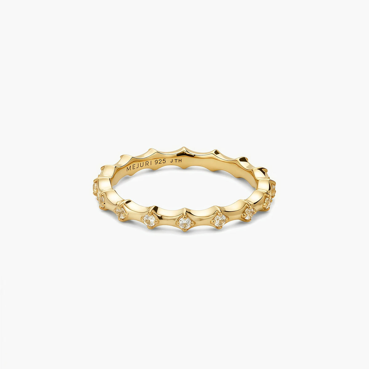 Charlotte crest stacker ring