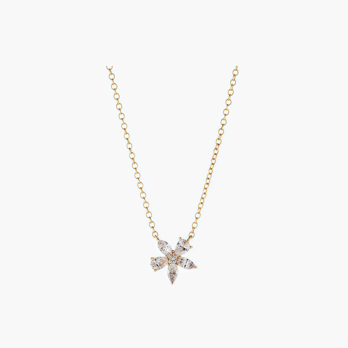 Marquise diamonds necklace