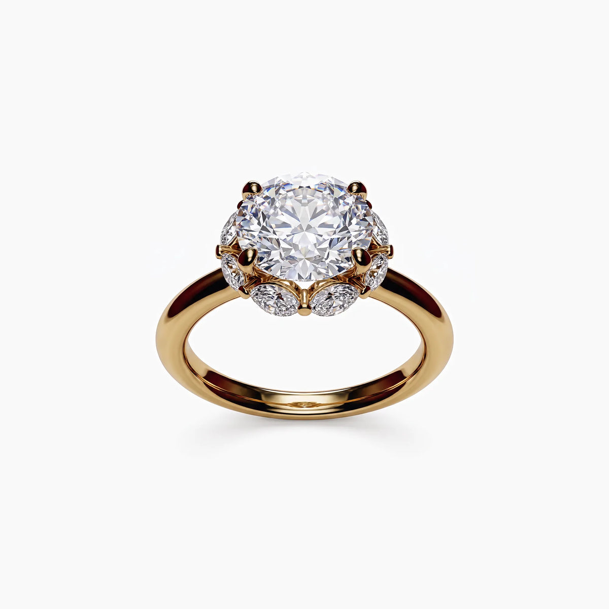 Royal solitaire diamond ring