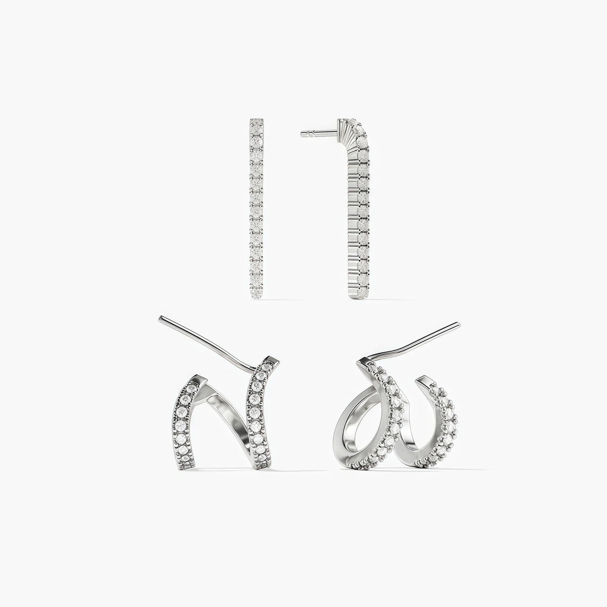 Tennis earring set