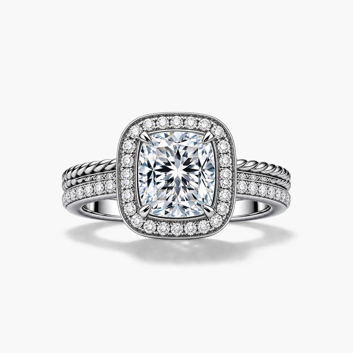 Royal cushion solitaire